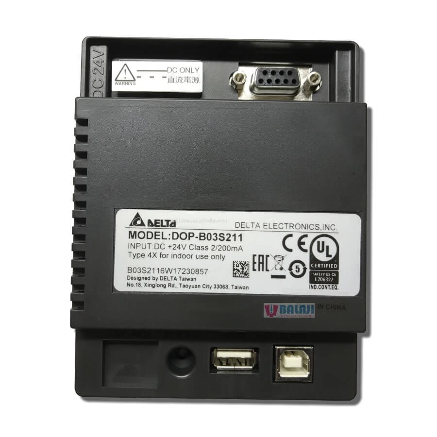 Delta Make HMI DVP-B03S211_Touch_Screen_24V-DC