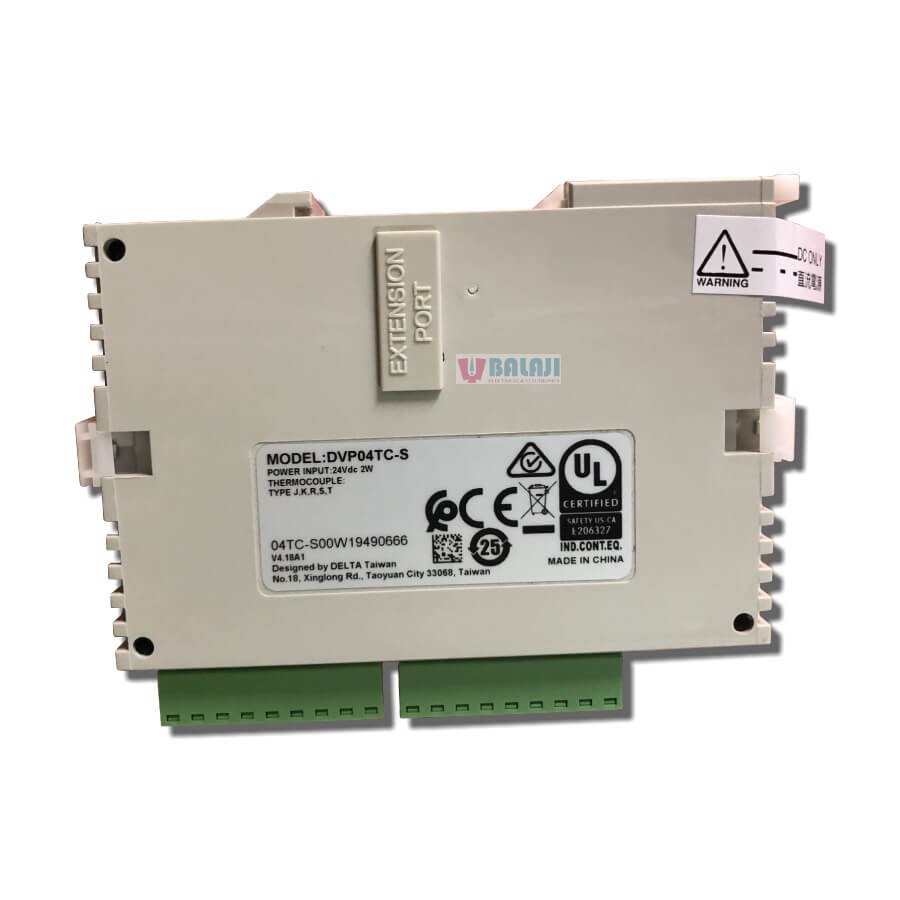 Delta PLC-DVP04TC-S-POWER-INPUT-24VDC-2W