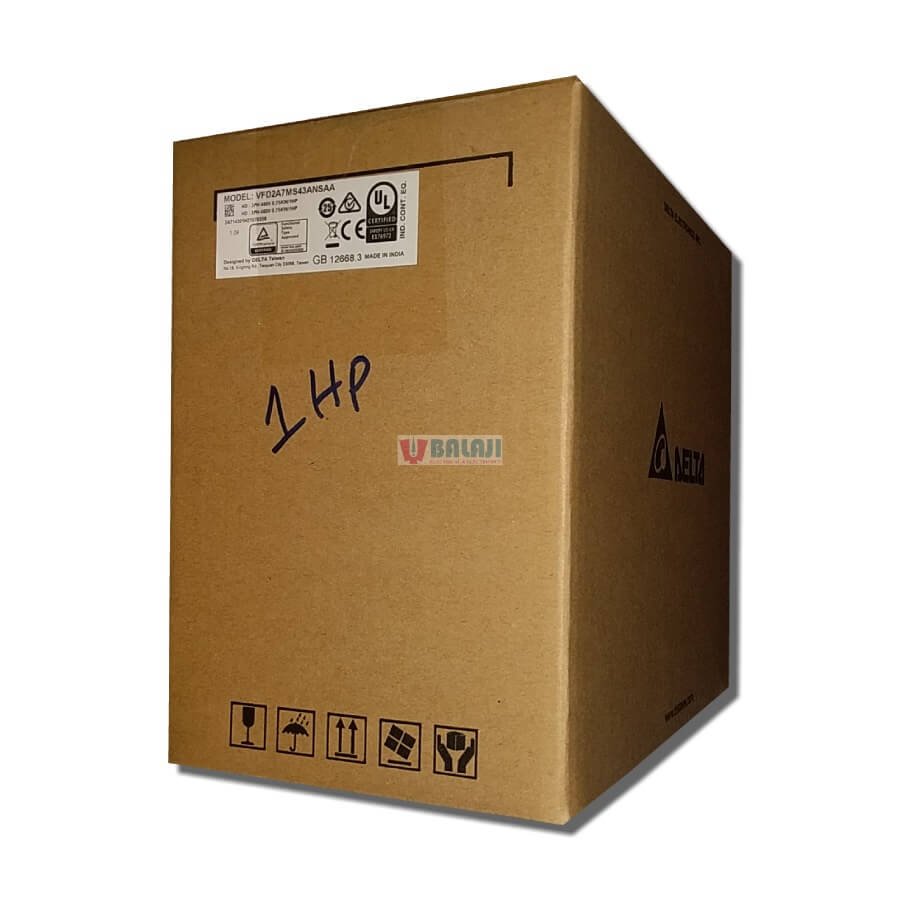 Delta Variable Frequency Drive_VFD2A7MS43 ANSAA-3PH-480V-0.75KW-1HP