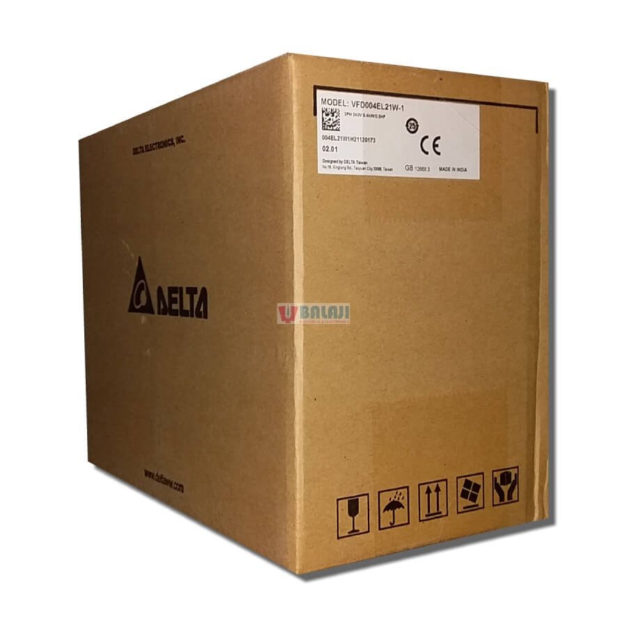Delta Variable Frequency Drive VFD004EL21W-1-3PH-240V-0.4KW-0.5HP
