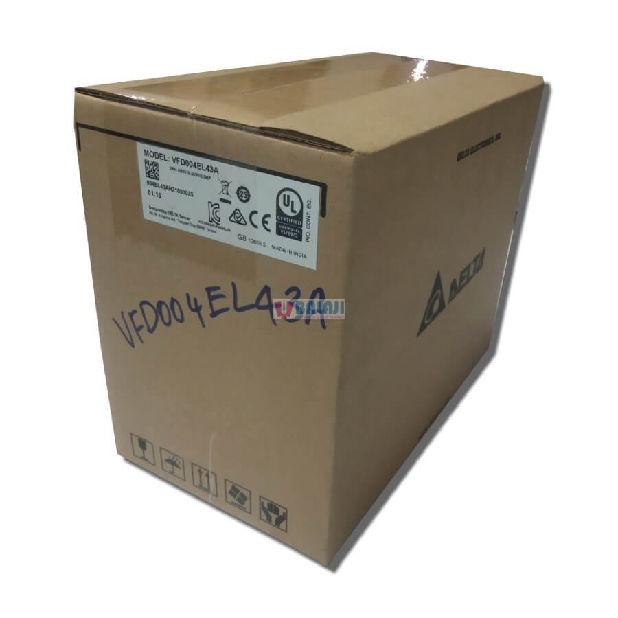 Delta Variable Frequency Drive VFD004EL43A-3PH-480V-0.4KW-0.5HP