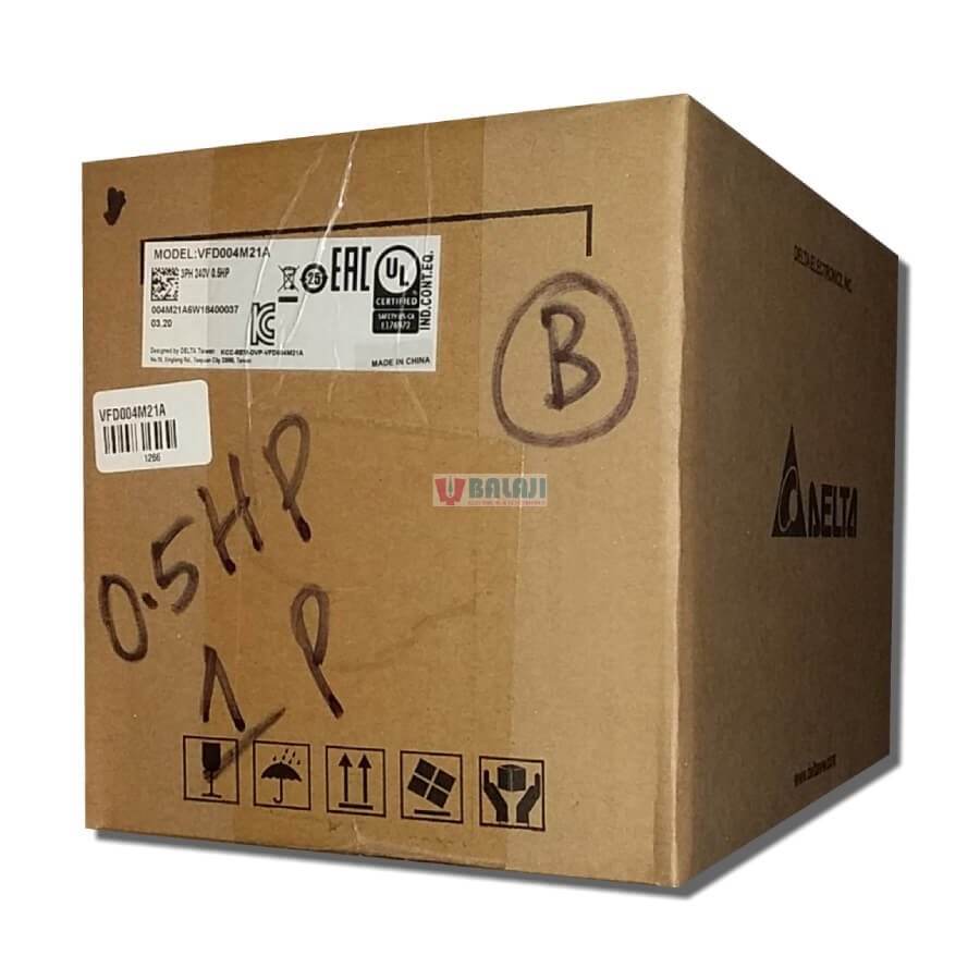 Delta Variable Frequency Drive VFD004M21A-1PH-240V-0.4KW-1HP