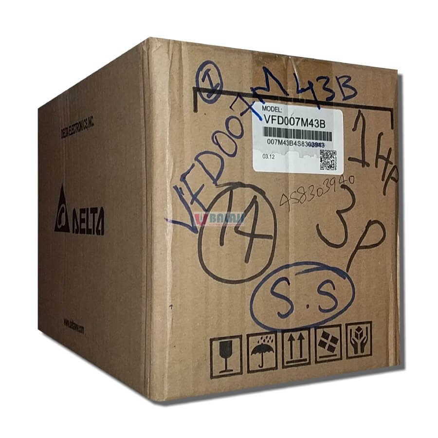 Delta Variable Frequency Drive VFD007M43B-3PH-230V-0.75KW-1HP