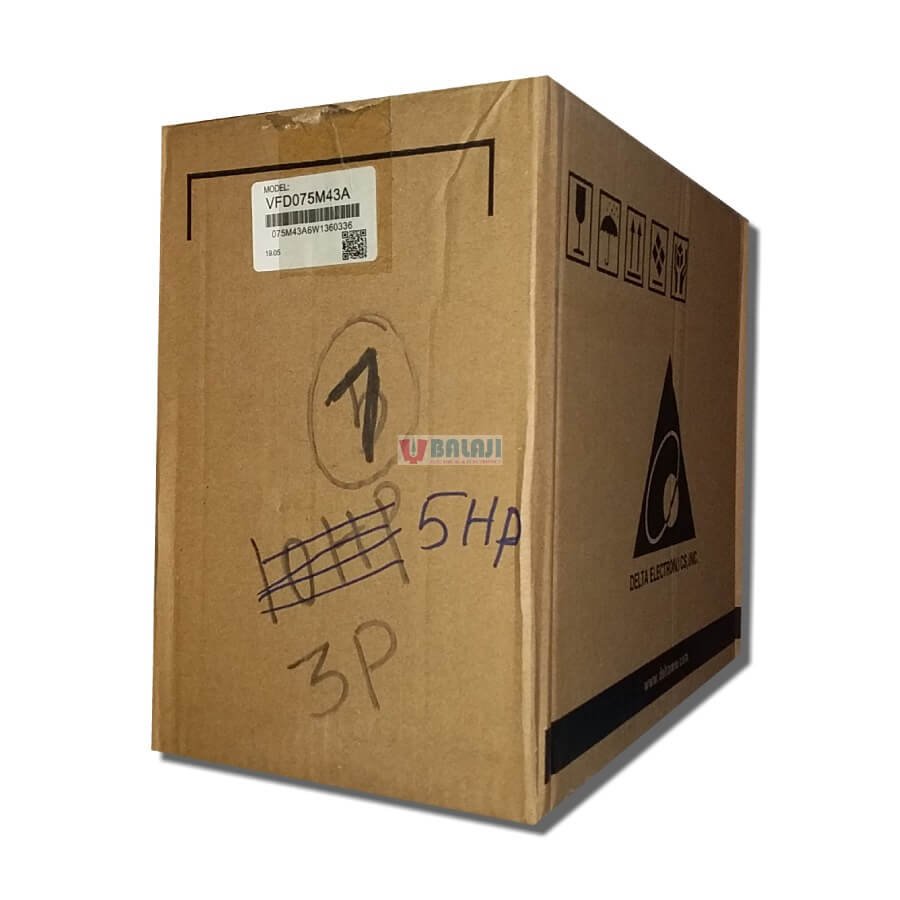 Delta Variable Frequency Drive VFD075M43A-3PH-230V-0.75KW-5HP