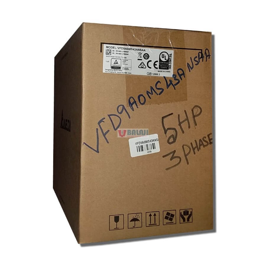 Delta Variable Frequency Drive VFD9A0MS43-ANSAA-3PH-480V-3.7KW-5HP