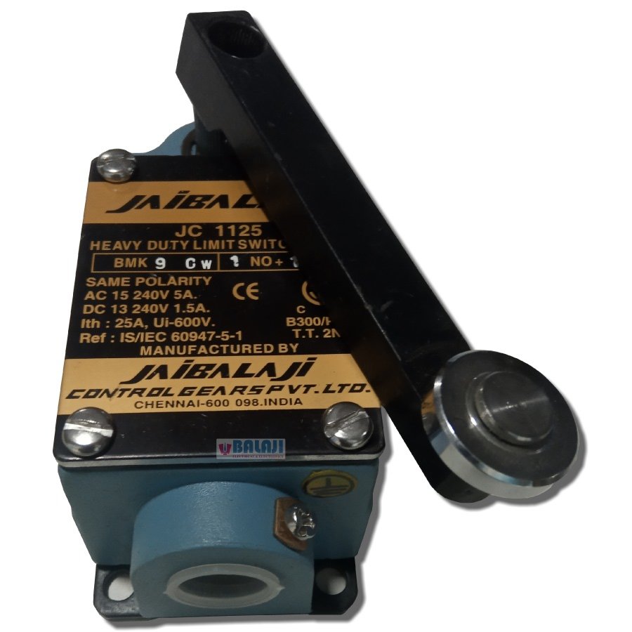Jaibalaji Brand Limit Switch JC-1125-BMK-9CW-1NO+1NC
