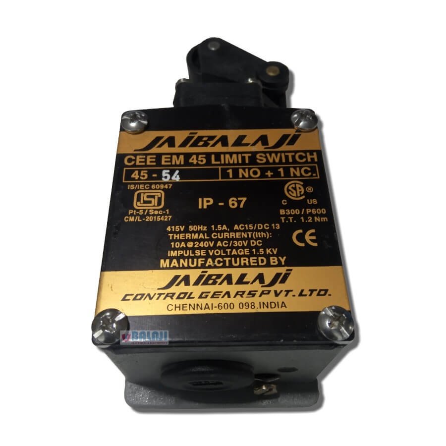 Jaibalaji Brand Limit Switch CEE_EM 45-54_1NO+1NC