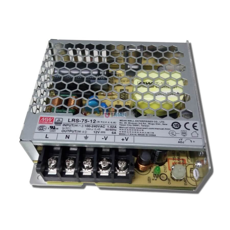 MEANWELL Brand Din Rail Power Supplies LRS-75-12  6A