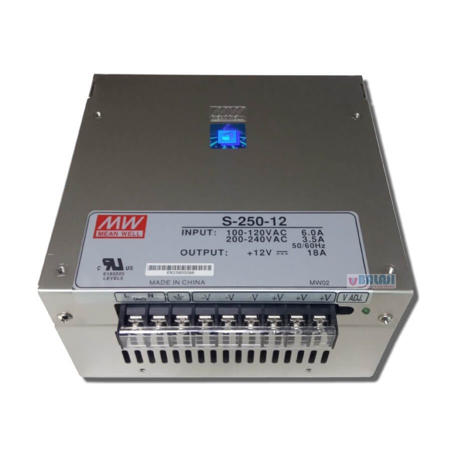 MEANWELL Brand Switching Power Supplies S-250-12  18A