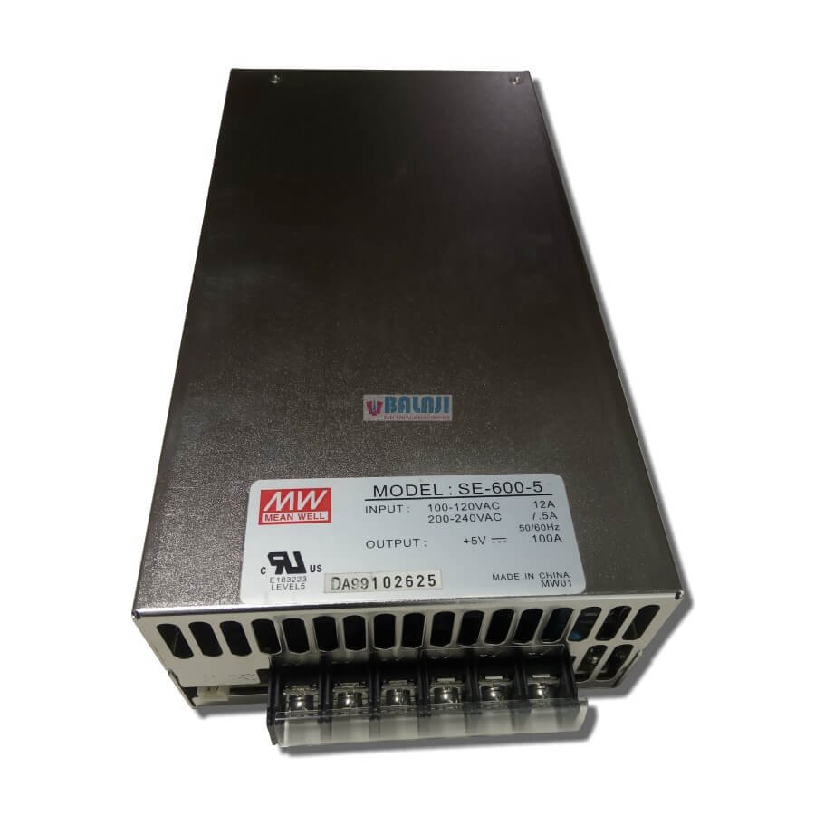 MEANWELL Brand Switching Power Supplies SE-600-5  100A