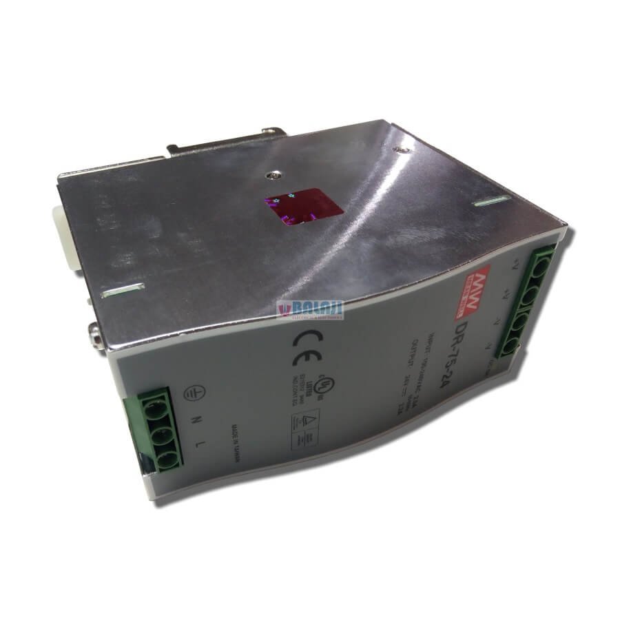 Meanwell Brand Din Rail Power Supply DR-75-24 -3.2A-SIDE