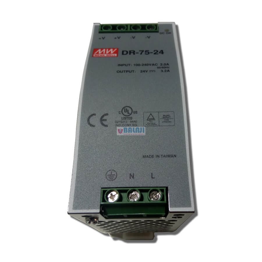 Meanwell Make Din Rail Power Supply DR-75-24-3.2A