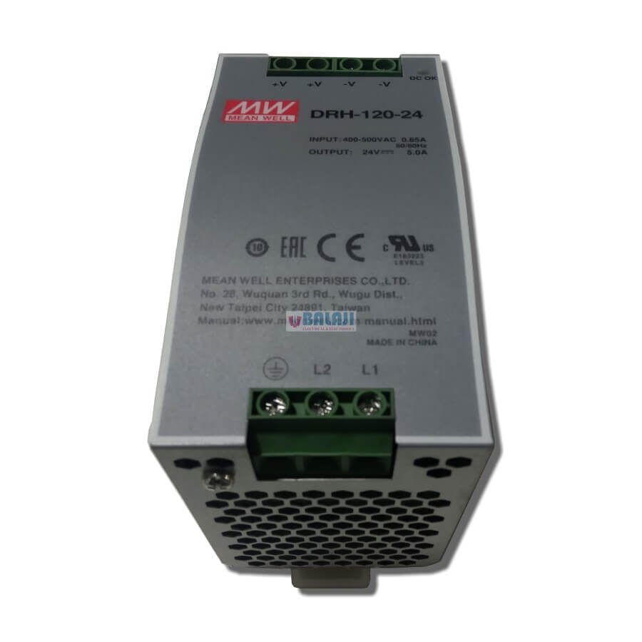 Meanwell make Din Rail Power Supply DRH-120-24-5A