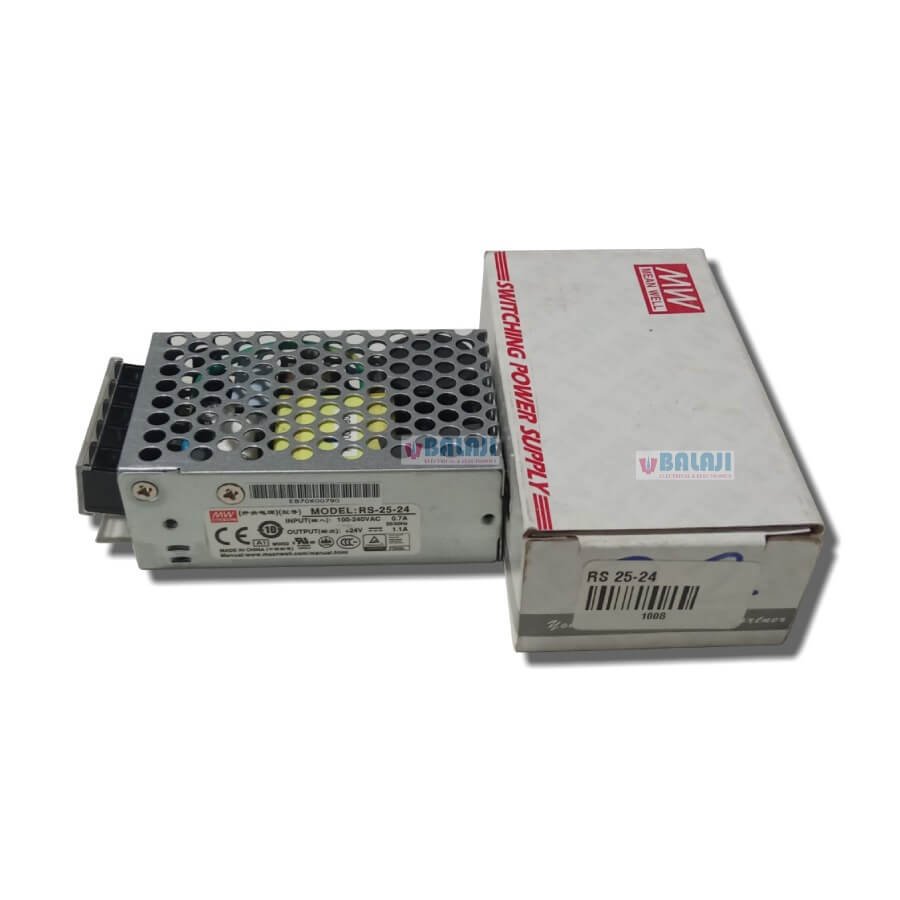 Meanwell Switch Mode Power Supply RS-25-24 1.1A-BOX