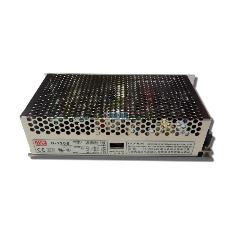 Meanwell Switching Power Supplies_Q-120-B -5V=11A,12V=4A,-5V=1A,-12V=1A