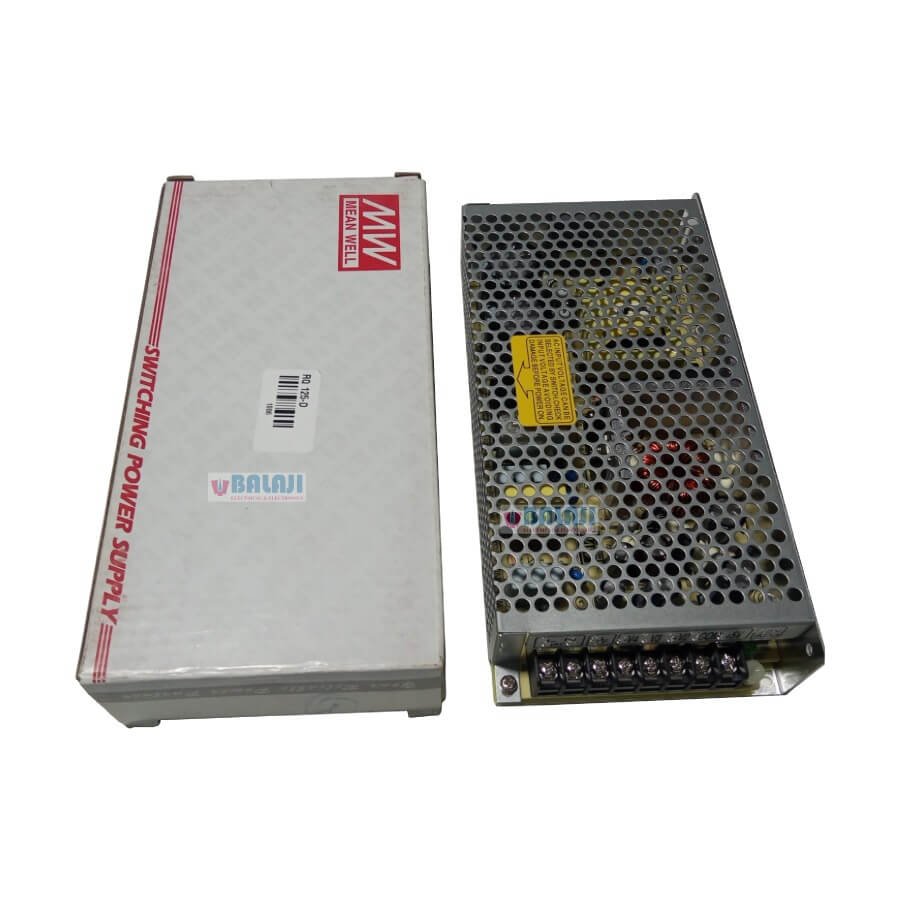 Meanwell Switching Power Supplies RQ-125-D5V=8A,12V=2.5A,24V=2A,-12V=0.5A-BOX