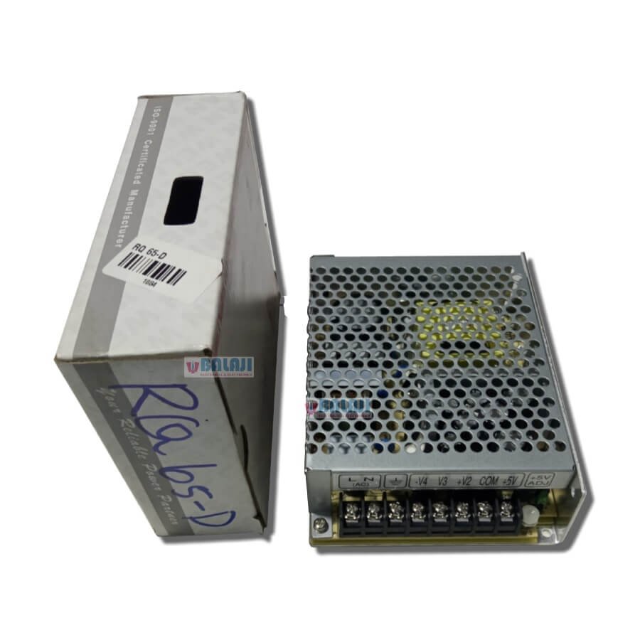 Meanwell Switching Power Supplies RQ-65D-5V=4A,12V=1.5A,24V=1A-12V=0.5A-SIDE