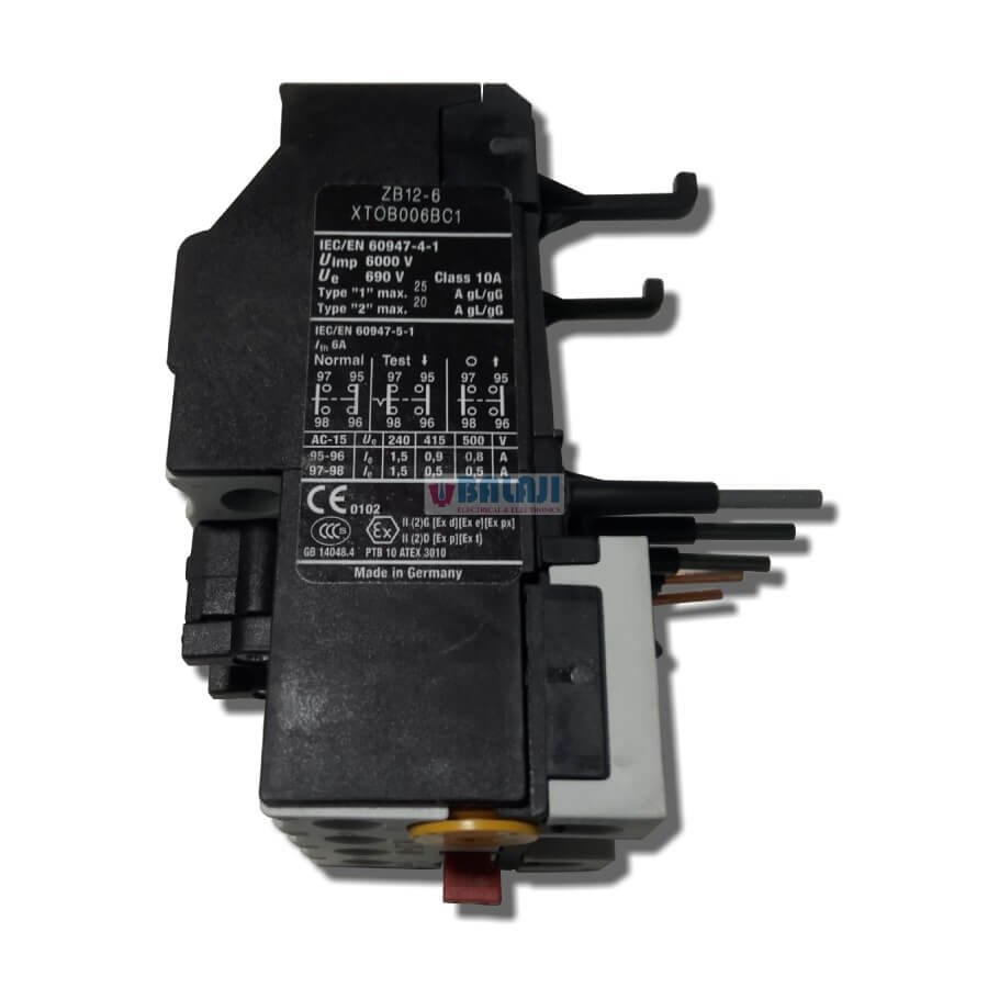 Moeller Eaton Overload Relay ZB-12-6 4-6A