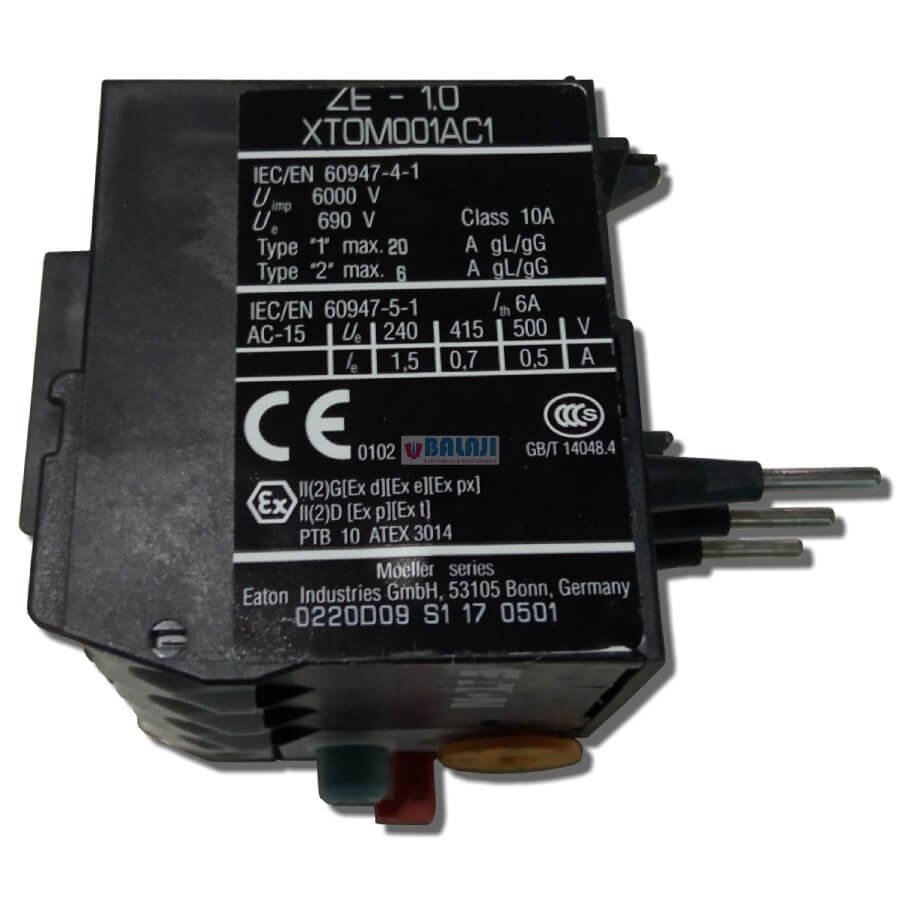 Moeller Eaton Overload Relay ZE-1,6-1-1.6A