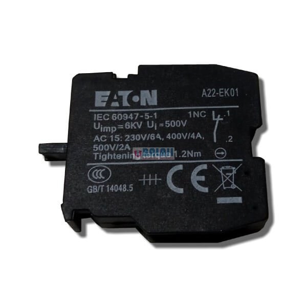 Moeller Eaton Push Button Contact Element  A22-EK01-NC