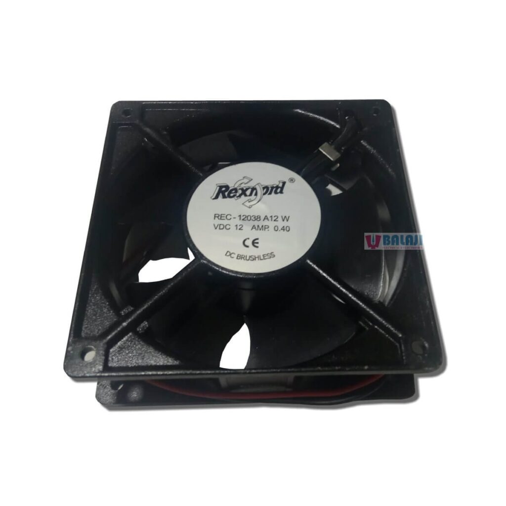 Rexnord Make Cooling Fan REC-12038-A12-W-4-INCH-12V-DC