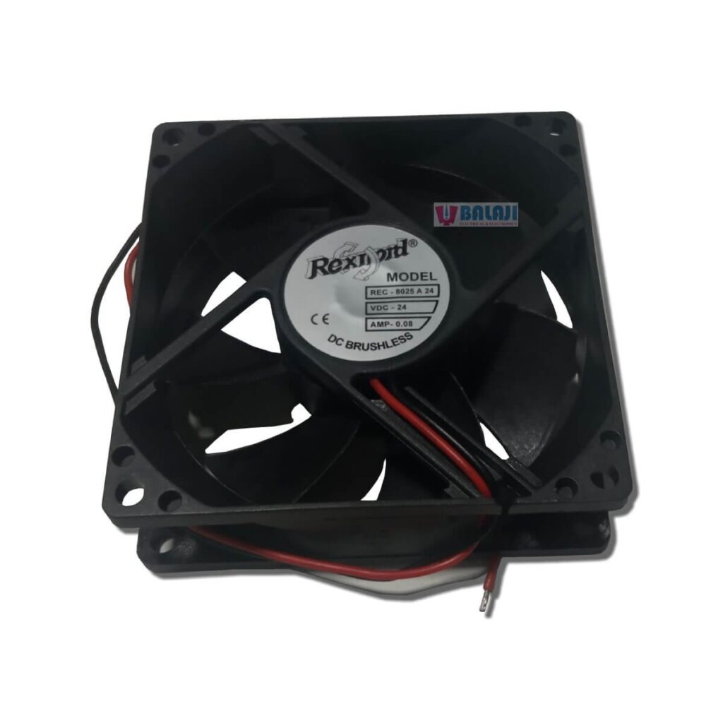Rexnord Make Cooling Fan REC-8025-A-24-4-INCH-24V-DC
