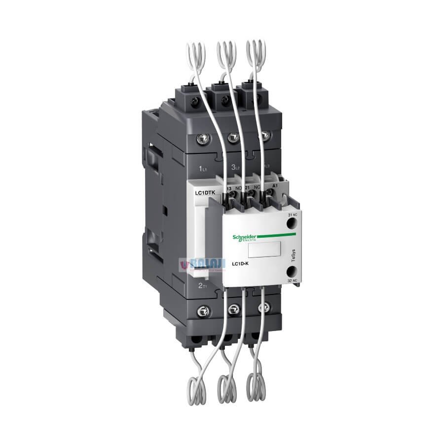 Schneider Capacity Contactor LC1DTK 40 kVAR-at-400-V-50-Hz-coil-220-V-A-50-60-Hz