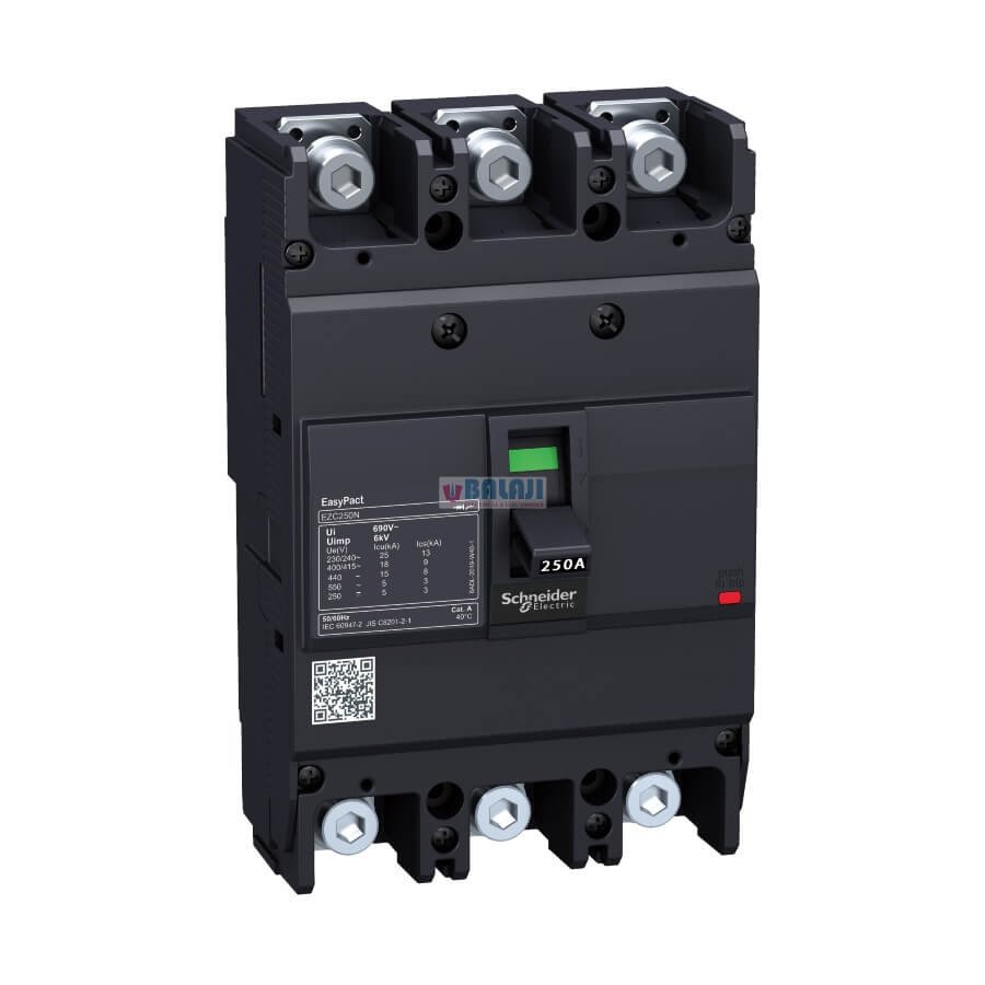 Schneider Circuit Breaker EZC250F3200-200-A-3-poles-3d