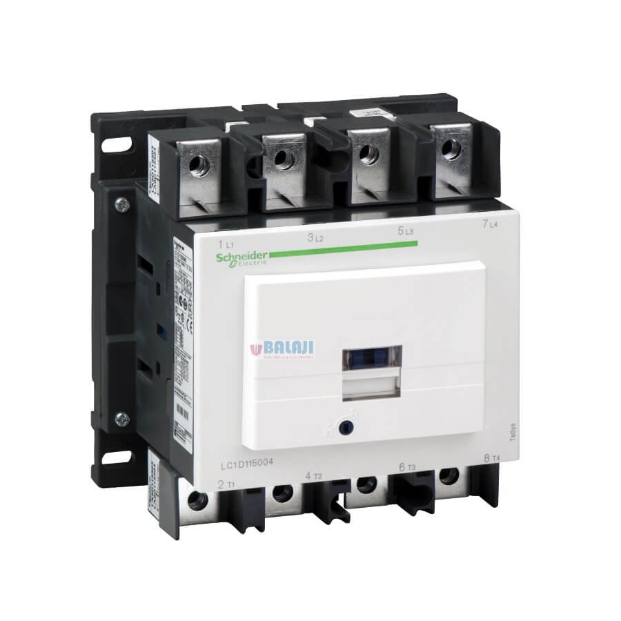 Schneider Contactor LC1D1150046-4P-4-NO-440V-200A-220V-AC-50-60-Hz