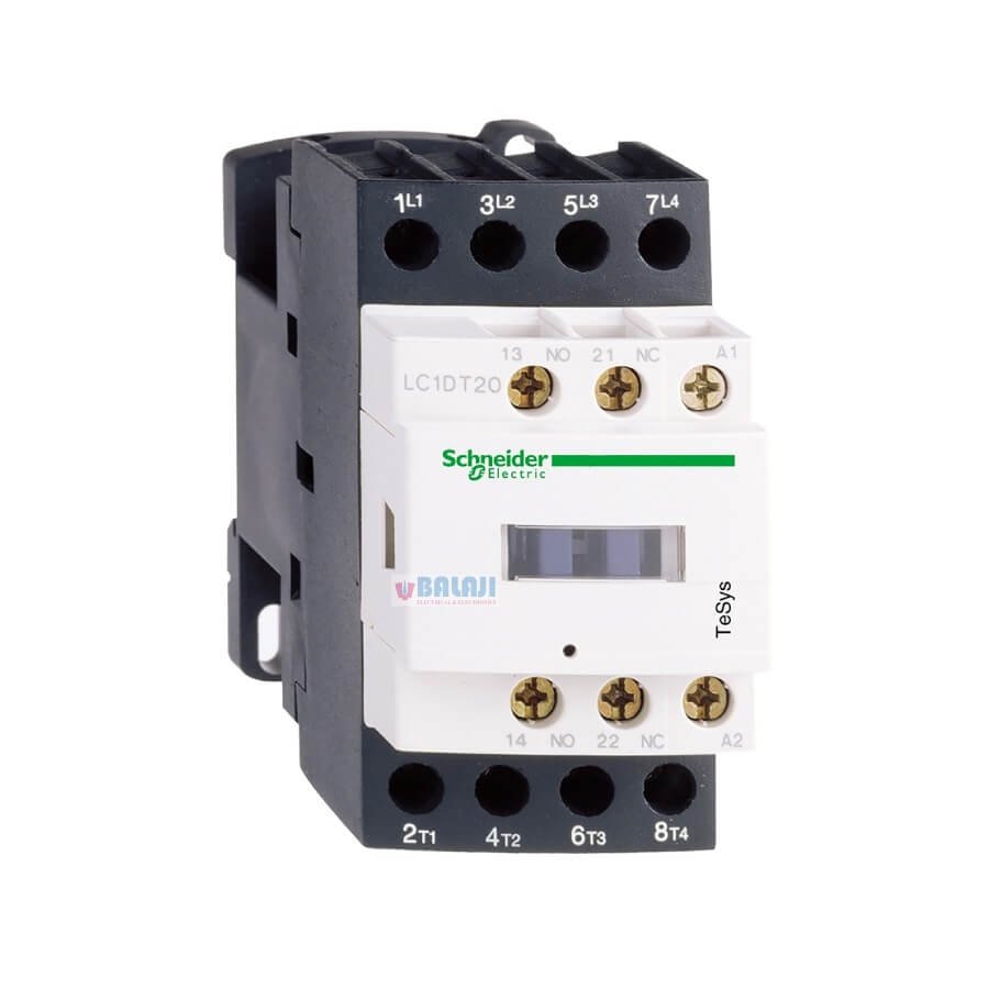 Schneider Contactor LC1DT20-4P-4-NO-440-V-20-A-24-V-DC