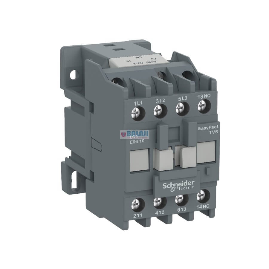 Schneider Contactor LC1E061OM6-3P-3-NO-440-V-6A-220-V-AC-coil