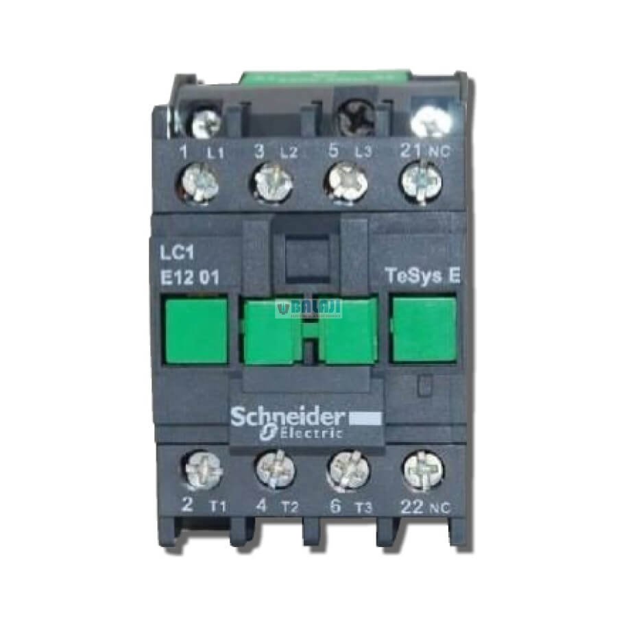 Schneider Contactor LC1E1201-12A-7.5HP-5.5KW-1NC-415V