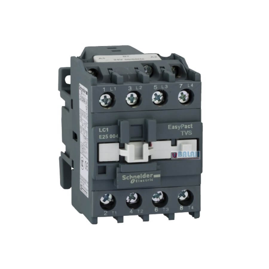 Schneider Contactor LC1E25004-4P-4-NO-40A-110 V-415V-AC-coil