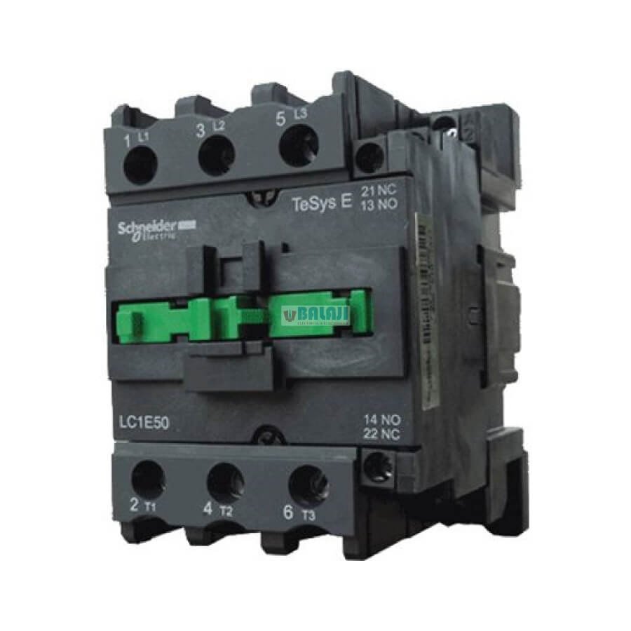Schneider Contactor LC1E50-50A-34HP-25KW-1NC+1NO-415V
