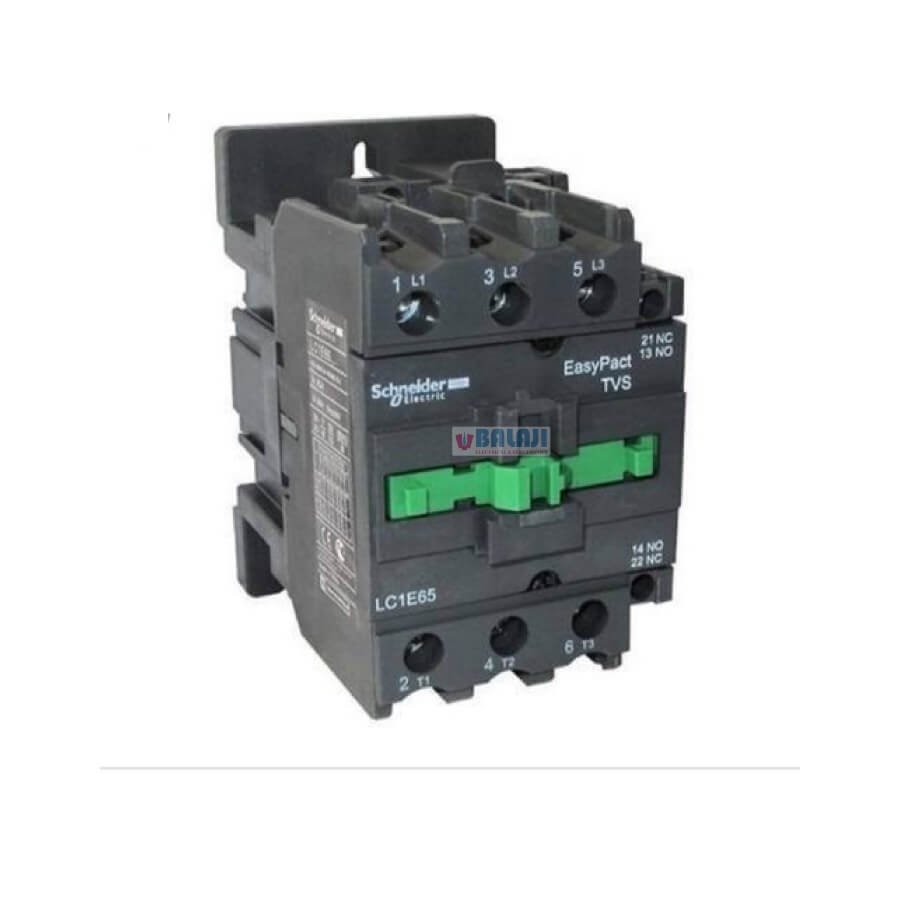 Schneider Contactor LC1E65-65A-50HP-37KW-1NC+1NO-415V