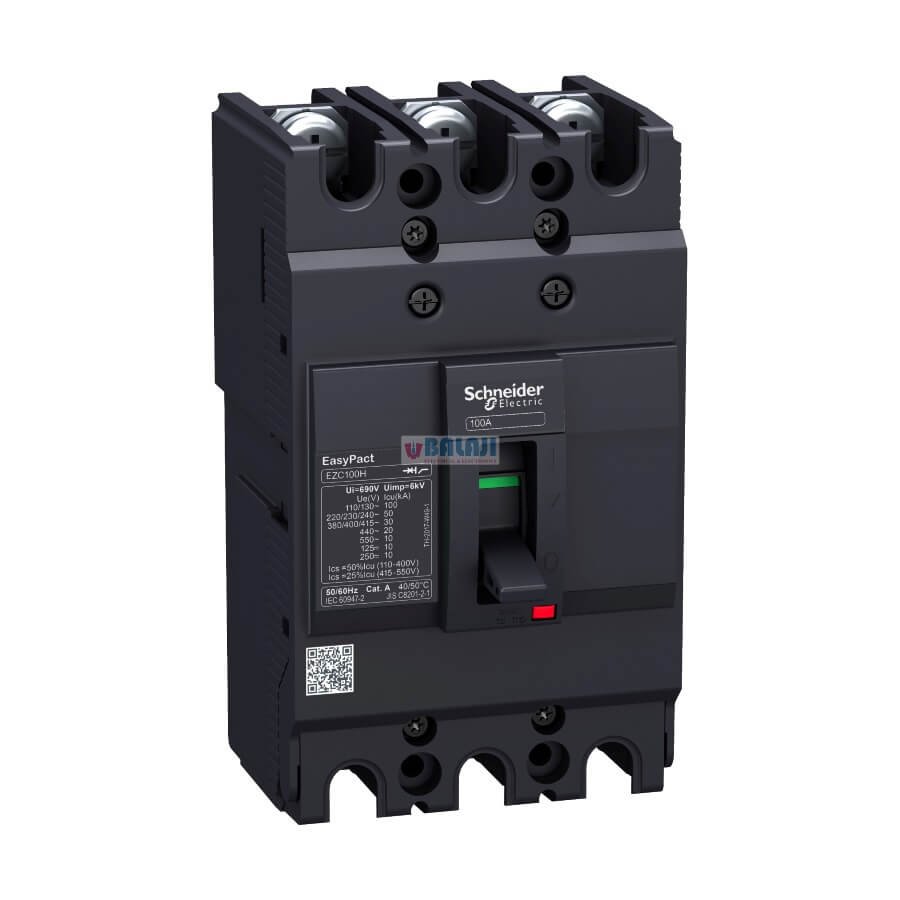 Schneider Electric Circuit Breaker EZC100F3020-20-A-3-poles-3d