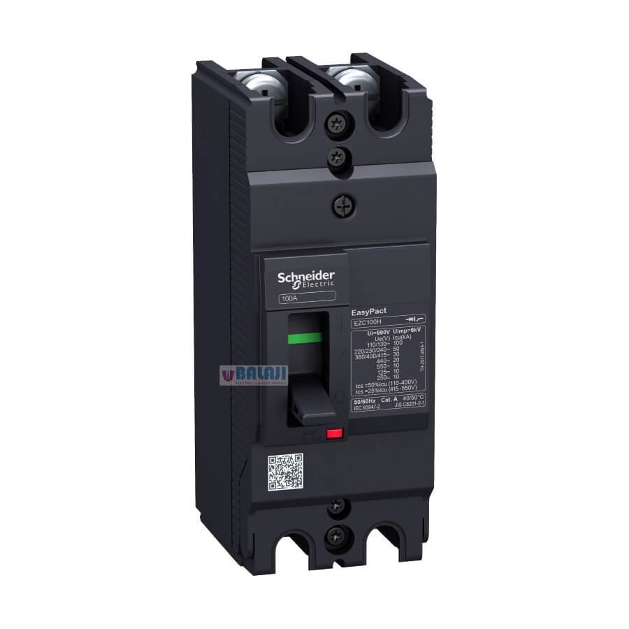 Schneider Electric Circuit Breaker EZC100H2100-100-A-2-poles-2d
