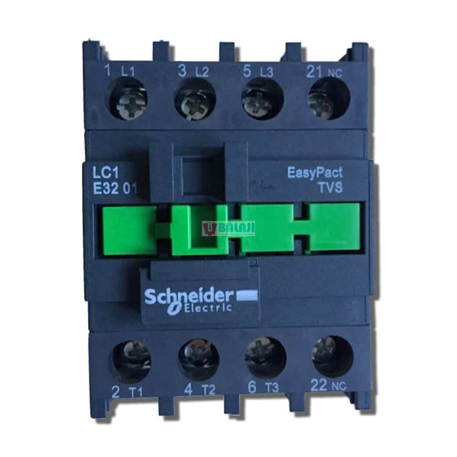 Schneider Electric Contactor LC1E3201-32A-20HP-15KW-1NC-415V