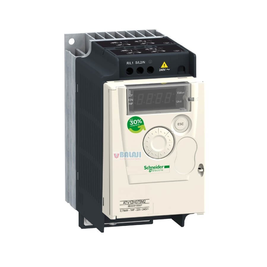 Schneider Electric Variable Speed Drive ATV12H015M2-0.75kW-1hp-200-240V-1ph