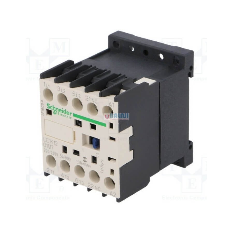 Schneider K Model Contactor LC1K1201-3P-440-V-12 A-1-NC-42 V-AC