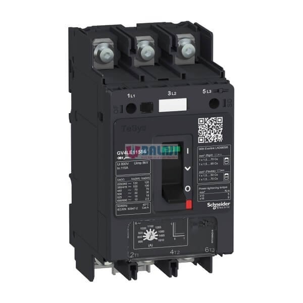 Schneider Magnetic Circuit Breaker GV4LE80N6-80A-37KW