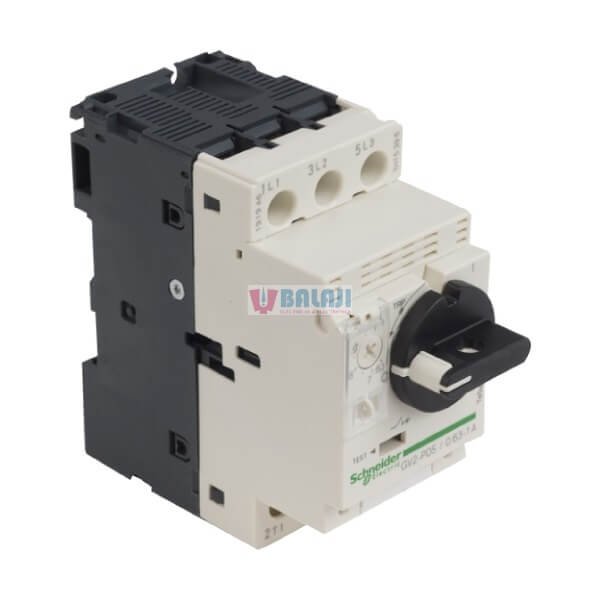 Schneider Thermal Magnetic Circuit Breaker GV2P05-0.63-1A-0.37KW