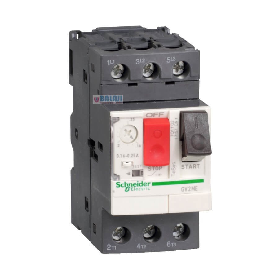Shneider Electric Motor Circuit Breaker GV2ME-3P-1-1.6-A-thermal-magnetic